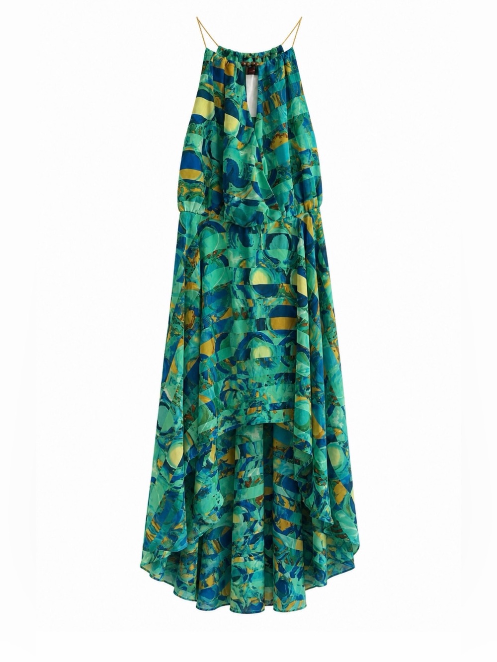 mark by Avon high low halter chiffon summer dress
